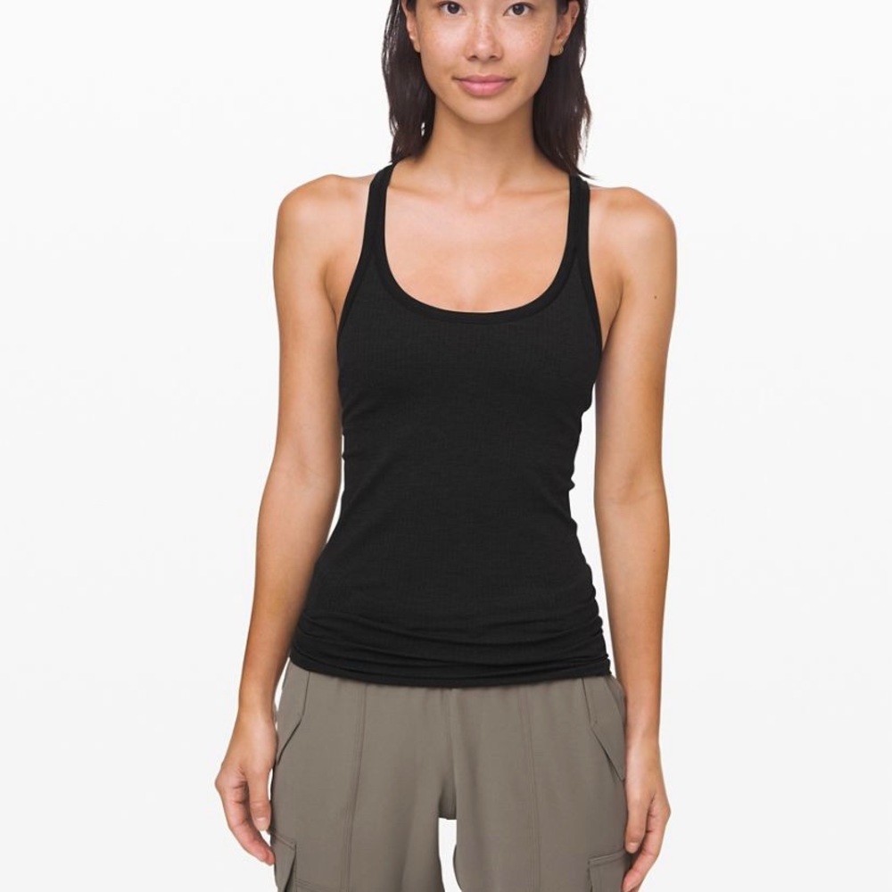 Sold** Lululemon black ebb to street tank